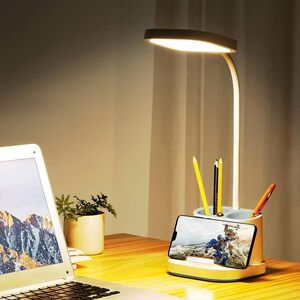 Lampka biurkowa Platinet biała  (PDL008)