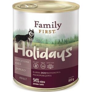 Family First FamilyFirst Dziczyzna+gęś+jabłko adult 800g