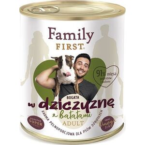 Family First FamilyFirst Bogata w dziczyznę+batat adult 800g