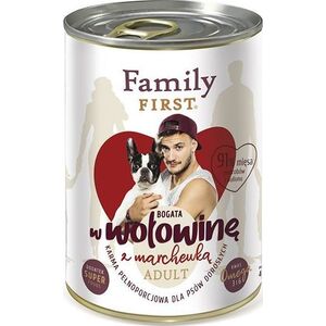 Family First FamilyFirst Bogata w wołowinę+marchewka adult 400g