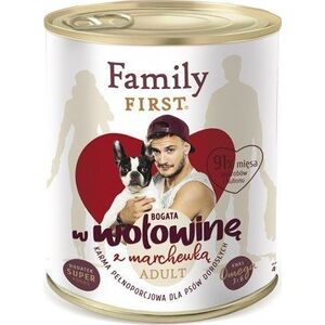Family First FamilyFirst Bogata w wołowinę+marchewka adult 800g