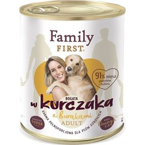 Family First FamilyFirst Bogata w kurczaka+burak adult 800g