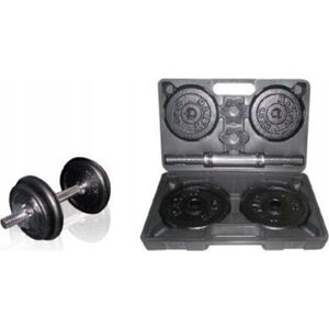 SKO Cast iron weight dumbbells set with case TOORX 0.75-15 kg