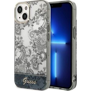 Guess Etui Guess do iPhone 14 Plus 6,7" szary/grey hardcase Porcelain Collection