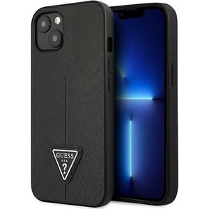 Guess Etui Guess do iPhone 13 mini 5,4" czarny/black hardcase SaffianoTriangle Logo