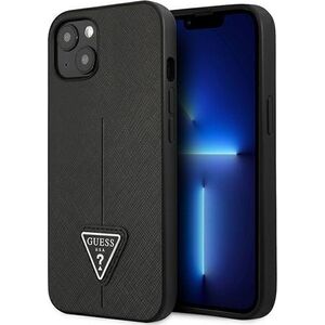Guess Etui Guess do iPhone 14 Plus 6,7" czarny/black hardcase SaffianoTriangle Logo