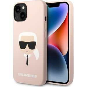 Karl Lagerfeld Etui Karl Lagerfeld do iPhone 14 Plus 6,7" hardcase różowy/pink Silicone Karl`s Head