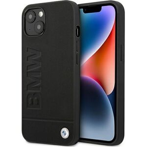 BMW Etui BMW do iPhone 14 Plus 6,7" czarny/black Leather Stamp