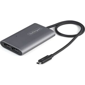 Adapter USB StarTech StarTech TB32DP14 adapter kablowy 0,46 m Thunderbolt 3 2 x DisplayPort Srebrny