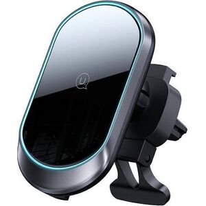 Usams Magnetyczny uchwyt USAMS Wireless Charging 15W Air Vent czarny/black CD182ZJ01