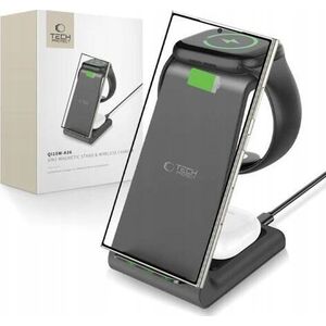 TECH-PROTECT QI15W-A36 3IN1 WIRELESS CHARGER FOR ANDROID BLACK