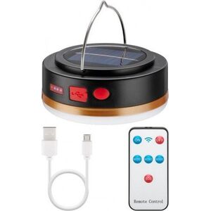 Goobay Solarna lampa kempingowa LED z pilotem na podczerwień