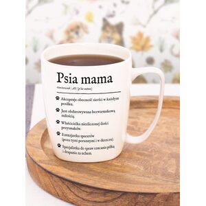 Nadwyraz.com Kubek ceramiczny bia³y Psia mama (505156) - 5905159700243