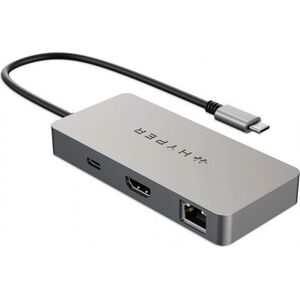 HyperDrive Koncentrator Hyper 5-Port USB-C HUB, 4K HDMI, 2x USB-A, USB-C DP, Gigabit Ethernet