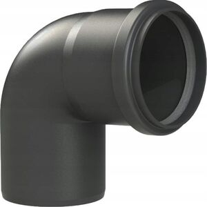 Almeva STARR Kolano 87° DN80 UV Stabilne Czarne