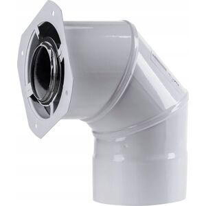 SpiroFlex 60/100-80/125 adapter IMK (kolanowy) biały