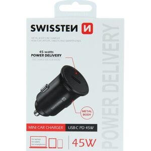 Ładowarka Swissten Swissten USB-C PD 45W czarna