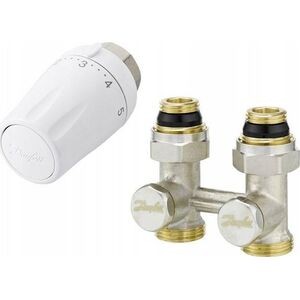 Danfoss Zestaw 2-elementowy prosty z głowicą RTW-K
