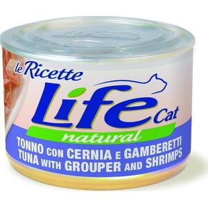 Life Pet Care LIFE CAT pusz.150g TUNA+GROUPER+SHRIMPS LA RICETTE /24