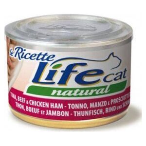 Life Pet Care LIFE CAT pusz.150g TUNA + BEEF + HAM LA RICETTE /24