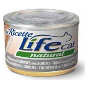 Life Pet Care LIFE CAT pusz.150g TUNA+ANCHOVIES+SURIMI LA RICETTE /24