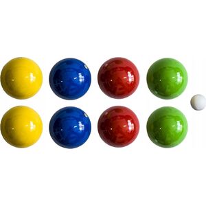 Lucio Londero Drewniane Kule do Gry 8 szt. - Boule, Bule, Petanque LONDERO 75 mm
