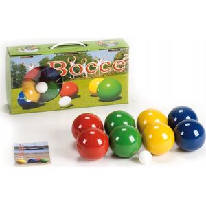 Lucio Londero Drewniane Kule do Gry 8 szt. - Boule, Bule, Petanque LONDERO 80 mm