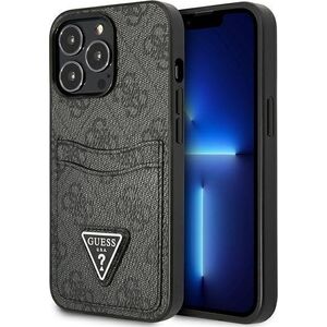 Guess Guess GUHCP13LP4TPK iPhone 13 Pro / 13 6,1" czarny/black hardcase 4G Triangle Logo Cardslot NoSize