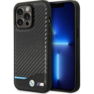 BMW Etui BMW BMHCP14L22NBCK iPhone 14 Pro 6,1" czarny/black Leather Carbon