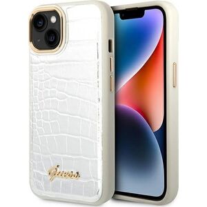 Guess Guess GUHCP14SHGCRHS iPhone 14 6,1" srebrny/silver hardcase Croco Collection NoSize