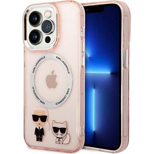 Karl Lagerfeld Karl Lagerfeld KLHMP14XHKCP iPhone 14 Pro Max 6,7" hardcase różowy/pink Karl & Choupette Aluminium Magsafe NoSize