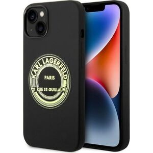 Karl Lagerfeld Karl Lagerfeld KLHCP14MSRSGRCK iPhone 14 Plus 6,7" hardcase czarny/black Silicone RSG NoSize