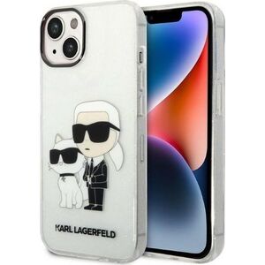 Karl Lagerfeld Etui Karl Lagerfeld KLHCP14MHNKCTGT Apple iPhone 14 Plus transparent hardcase IML GLIT NFT Karl&Choupette