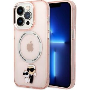 Karl Lagerfeld Etui Karl Lagerfeld KLHMP14LHNKCIP Apple iPhone 14 Pro hardcase różowy/pink IML NFT Karl&Choupette Magsafe