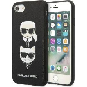Karl Lagerfeld Etui Karl Lagerfeld KLHCI8SAKICKCBK Apple iPhone SE 2022/SE 2020/8/7 czarny/black hardcase Saffiano Ikonik Karl&Choupette Head