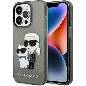 Karl Lagerfeld Etui Karl Lagerfeld KLHCP14LHNKCTGK Apple iPhone 14 Pro czarny/black hardcase IML GLIT NFT Karl&Choupette