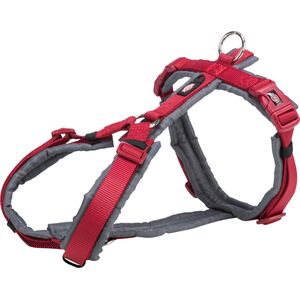Trixie Premium trekking, szelki, dla psa, czerwony/grafit, taśma parciana, M: 53–64 cm/20 mm