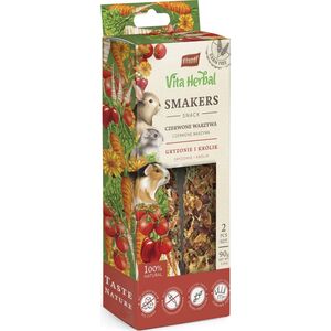 Vitapol Vita Herbal Smakers czerwone warzywa dla gryzoni i królika 90g, 5 szt. display