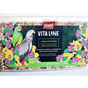 Vitapol Vitaline Karma pełnoporcjowa dla żako, aleksandretty oraz inne duże papugi, wiadro 1,9 kg