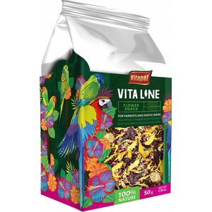 Vitapol Vitaline Kwiatowa przekąska dla papug i ptaków egzotycznych 50g, 4szt/disp