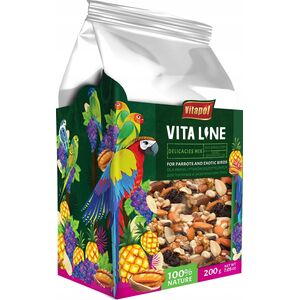 Vitapol Vitaline Mix bakaliowy dla papug i ptaków egzotycznych 200g, 4szt/disp