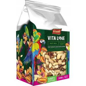 Vitapol Vitaline Mix orzechowy dla papug i ptaków egzotycznych 200g, 4szt/disp