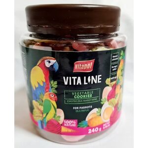 Vitapol Vitaline Ciasteczka warzywne dla papug, słoik, 240 g