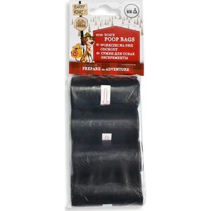Barry King Woreczki na psie odchody, 4 rolki x 20szt, czarne