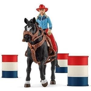 Figurka Schleich Schleich Farm World Barrel Racing with Cowgirl, play figure