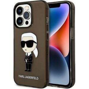 Karl Lagerfeld Etui Karl Lagerfeld KLHCP14LHNIKTCK Apple iPhone 14 Pro czarny/black hardcase Ikonik Etui Karl Lagerfeld