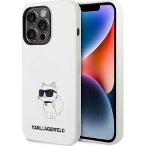 Karl Lagerfeld Etui Karl Lagerfeld KLHCP14LSNCHBCH Apple iPhone 14 Pro hardcase biały/white Silicone Choupette