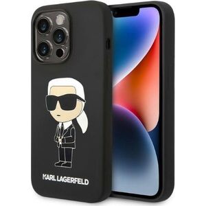 Karl Lagerfeld Etui Karl Lagerfeld KLHCP14LSNIKBCK Apple iPhone 14 Pro hardcase czarny/black Silicone Ikonik