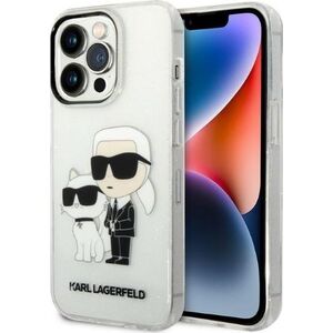Karl Lagerfeld Etui Karl Lagerfeld KLHCP14XHNKCTGT Apple iPhone 14 Pro Max transparent hardcase IML GLIT NFT Karl&Choupette