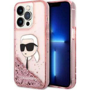 Karl Lagerfeld Etui Karl Lagerfeld KLHCP14XLNKHCP Apple iPhone 14 Pro Max różowy/pink hardcase Glitter NFT Karl Head